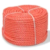 Susukta virvė, oranžinė, 500m, polipropilenas, 10mm