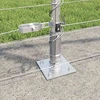 Suvirinta vielos tvora su betono baze 25 x 1,2 m Sidabrinė
