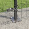 Eurų tvora su betono baze 10 x 1,4 m PVC dengtas plienas Pilka