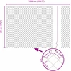 Grandininė tvora su betono baze 10 x 1,2 m PVC dengtas plienas