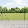 Eurų tvora su betono baze 10 x 0,8 m PVC dengtas plienas Pilka