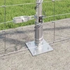Suvirinta vielos tvora su betono baze 25 x 1,2 m Sidabrinė