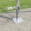 Suvirinta vielos tvora su betono baze 50 x 1,5 m Sidabrinė