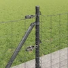 Eurų tvora su betono baze 50 x 0,6 m PVC dengtas plienas Pilka