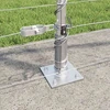 Suvirinta vielos tvora su betono baze 25 x 1,2 m Sidabrinė