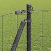 Eurų tvora su betono baze 10 x 1,2 m PVC dengtas plienas Pilka