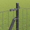Eurų tvora su betono baze 10 x 1,6 m PVC dengtas plienas Pilka