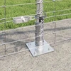Suvirinta vielos tvora su betono baze 25 x 1,2 m Sidabrinė