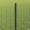 Euro tvoros su stulpu 10 x 0,8 m PVC dengtas plienas Pilka