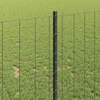 Euro tvoros su stulpu 10 x 1 m PVC dengtas plienas Pilka