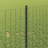 Euro tvoros su stulpu 10 x 1 m PVC dengtas plienas Pilka