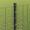Euro tvoros su stulpu 10 x 1,2 m PVC dengtas plienas Pilka