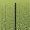 Euro tvoros su stulpu 10 x 1,4 m PVC dengtas plienas Pilka