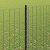 Euro tvoros su stulpu 10 x 1,4 m PVC dengtas plienas Pilka