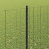 Euro tvoros su stulpu 10 x 1,5 m PVC dengtas plienas Pilka