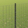 Euro tvoros su stulpu 10 x 1,5 m PVC dengtas plienas Pilka