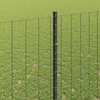 Euro tvoros su stulpu 10 x 1,5 m PVC dengtas plienas Pilka