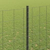 Euro tvoros su stulpu 10 x 1,6 m PVC dengtas plienas Pilka