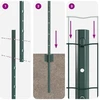 Tvora su stulpais Žalia 1.6 x 10 m Plienas 3335987