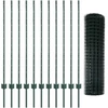 Euro tvoros su stulpu 25 x 1,2 m PVC dengtas plienas Žalia