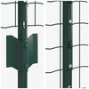 Euro tvoros su stulpu 25 x 1,2 m PVC dengtas plienas Žalia
