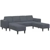 Svetainės sofa 3 vnt. Tamsiai pilka