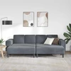 Svetainės sofa 3 vnt. Tamsiai pilka