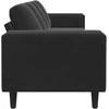 Svetainės sofa Juoda 250 x 77 x 76 cm
