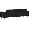 Svetainės sofa Juoda 250 x 77 x 76 cm Poliesteris