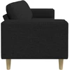 Svetainės sofa Juoda 250 x 77 x 76 cm Poliesteris
