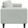Svetainės sofa Šviesiai pilka 250 x 77 x 76 cm