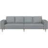 Svetainės sofa Šviesiai pilka 250 x 77 x 76 cm Poliesteris