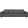 Svetainės sofa Tamsiai pilka 250 x 77 x 76 cm Poliesteris