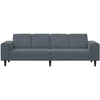 Svetainės sofa Tamsiai pilka 250 x 77 x 76 cm