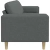 Svetainės sofa Tamsiai pilka 250 x 77 x 76 cm Poliesteris