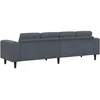 Svetainės sofa Tamsiai pilka 250 x 77 x 76 cm