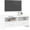 TV staliukas Televizoriaus spintelė 100 x 33 x 47 cm Balta Apdirbta mediena
