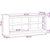 TV staliukas Televizoriaus spintelė 100 x 33 x 47 cm Balta Apdirbta mediena