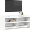 TV staliukas Televizoriaus spintelė 100 x 33 x 47 cm Balta Apdirbta mediena