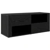 TV staliukas Televizoriaus spintelė 100 x 35 x 40 cm Juodas ąžuolas