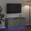 TV staliukas Televizoriaus spintelė 100 x 38 x 49 cm Betono pilka