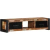TV staliukas televizoriaus spintelė 100x30x25 cm Regeneruota medžio masyva