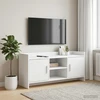 TV staliukas Televizoriaus spintelė 102 x 33 x 47 cm Balta Apdirbta mediena