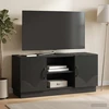 TV staliukas Televizoriaus spintelė 102 x 34,5 x 47 cm Juoda