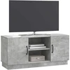 TV staliukas Televizoriaus spintelė 102 x 34,5 x 47 cm Betono pilka
