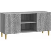 TV staliukas Televizoriaus spintelė 102 x 34,5 x 50 cm Pilka Sonoma