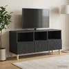 TV staliukas Televizoriaus spintelė 102 x 34,5 x 50 cm Juoda