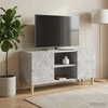 TV staliukas Televizoriaus spintelė 102 x 34,5 x 50 cm Betono pilka