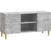 TV staliukas Televizoriaus spintelė 102 x 34,5 x 50 cm Betono pilka
