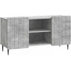 TV staliukas Televizoriaus spintelė 102 x 34,5 x 52 cm Betono pilka